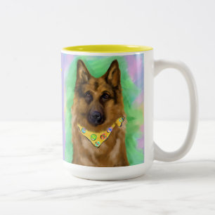 TAZA BICOLOR PASTOR ALEMÁN