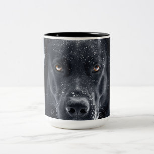 Taza Bicolor Pastor alemán negro