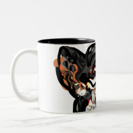 Taza Bicolor Pata de lobo en el aire