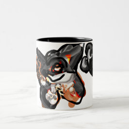 Taza Bicolor Pata de lobo en el aire