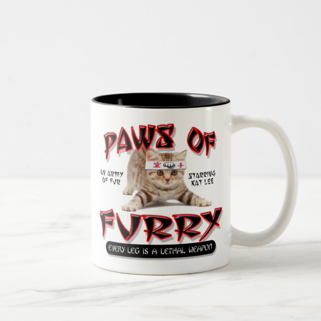 Taza Bicolor Patas de peludo (Derecha)