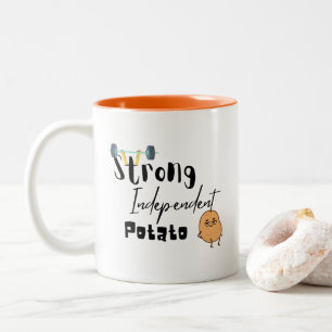 Taza Bicolor patata independiente fuerte Mug