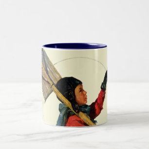 Taza Bicolor Pato cuchara de la nieve