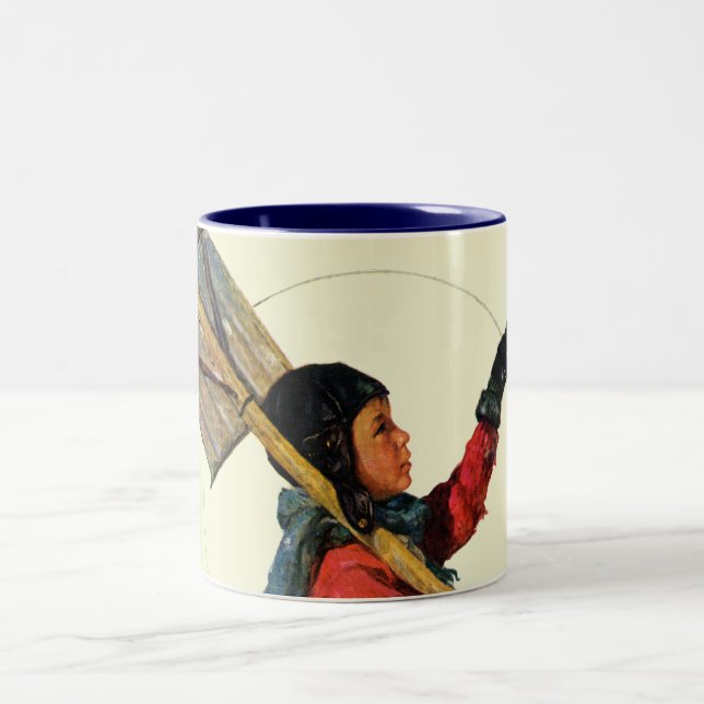 Taza Bicolor Pato cuchara de la nieve (Centro)