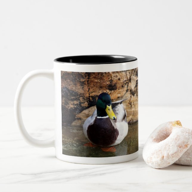 Taza Bicolor Pato Real Macho (Con donut)