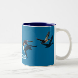 Taza Bicolor Patos VOLADORES