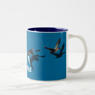 Taza Bicolor Patos VOLADORES