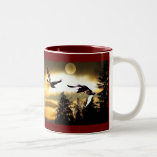 Taza Bicolor Patos VOLADORES