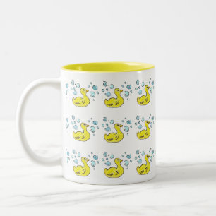 Taza Bicolor Patos y burbujas