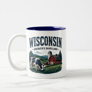 Taza Bicolor Patrimonio rural de Wisconsin