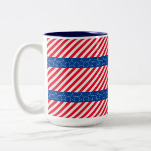 Taza Bicolor Patriótico americano