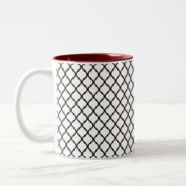 Taza Bicolor Patrón árabe (Izquierda)