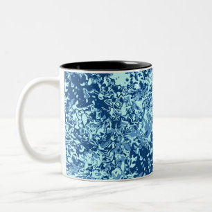 Taza Bicolor Patrón de agua no 1 BG negro