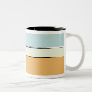 Taza Bicolor Patrón de bandas de color