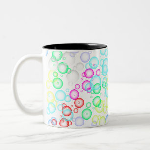 Taza Bicolor patrón de burbuja 02.b BG blanco