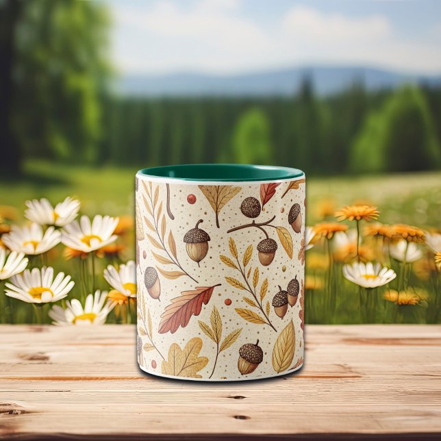 Taza Bicolor Patrón de caída elegante (Subido por el creador)