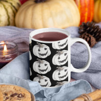 Patrón de calabaza fantasmal | Feliz Halloween