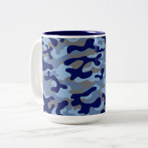 Patrón de camuflaje azul y marino
