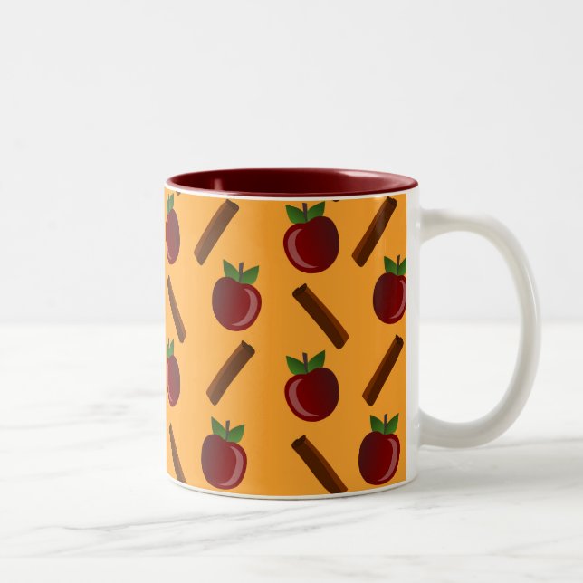 Taza Bicolor Patrón de canela de Apple (Derecha)