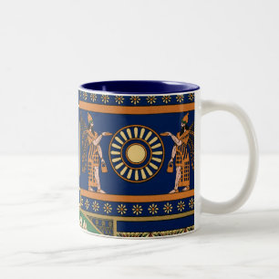 Taza Bicolor Patrón de cosecha asiria