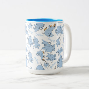 Taza Bicolor Patrón de mono de Horton Hears A Who