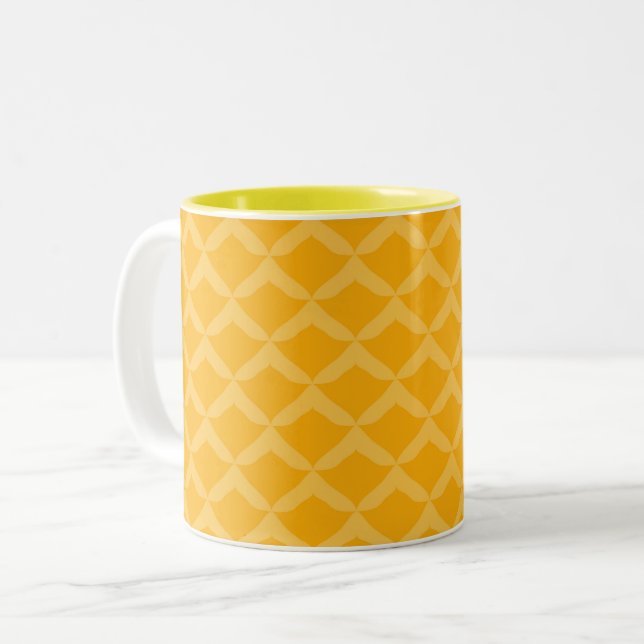 Taza Bicolor Patrón de piña... (Anverso izquierdo)