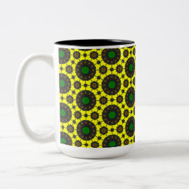 Taza Bicolor Patrón de verano