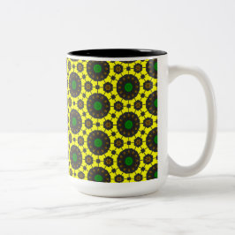 Taza Bicolor Patrón de verano