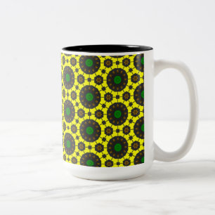 Taza Bicolor Patrón de verano