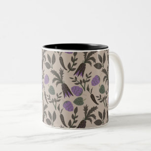 Taza Bicolor Patrón de verano de bonito