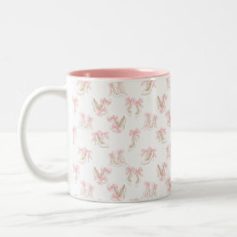 Taza Bicolor Patrón de zapatos Coquette 