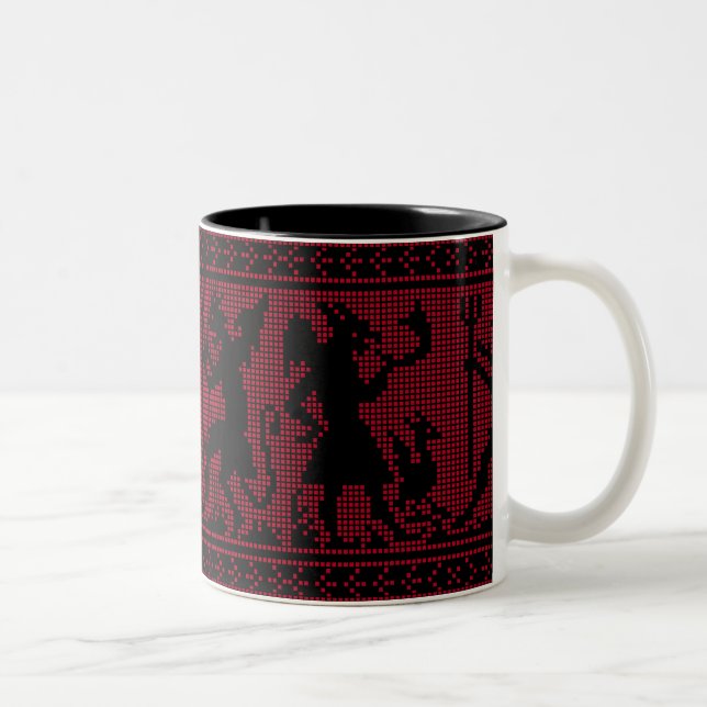 Taza Bicolor Patrón del diablo (Derecha)