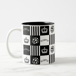 Taza Bicolor Patrón del logotipo de fútbol de Autobahn