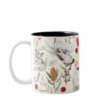 Patrón floral australiano Koalas Possume Cockatoos