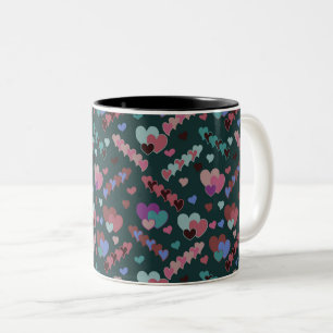 Taza Bicolor Patrón floral de Guay