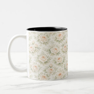 Taza Bicolor Patrón floral nupcial