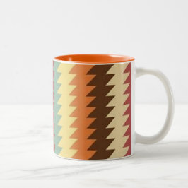 Taza Bicolor Patrón geométrico abstracto - Mug