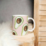 Taza Bicolor Patrón Moderno Pastel Rosa Y Aguacate Verde<br><div class="desc">Patrón Moderno Pastel Rosa Y Aguacate Verde</div>