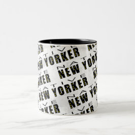 Taza Bicolor Patrón nativo de neoyorquino