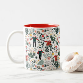 Taza Bicolor Patrón Santa festivo