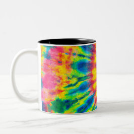 Taza Bicolor Patrones coloridos Hippie de tinte