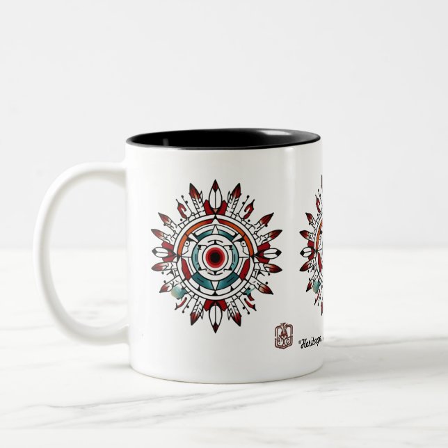 Taza Bicolor "Patrones sagrados" (Izquierda)