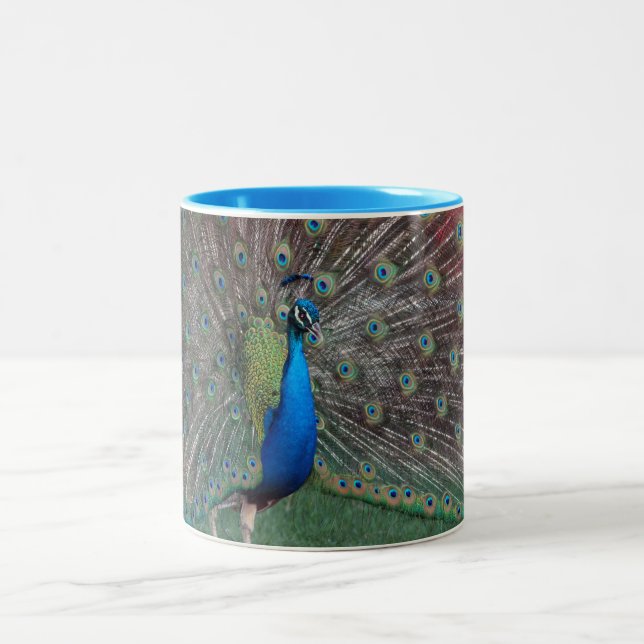Taza Bicolor Pavo real Prancing (Centro)