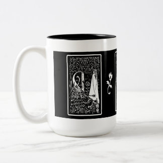 Taza Bicolor Pavo real y señora Mug de Beardsley