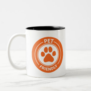 Taza Bicolor Paw de Bestie Westie de Bestie Friendly mascota -