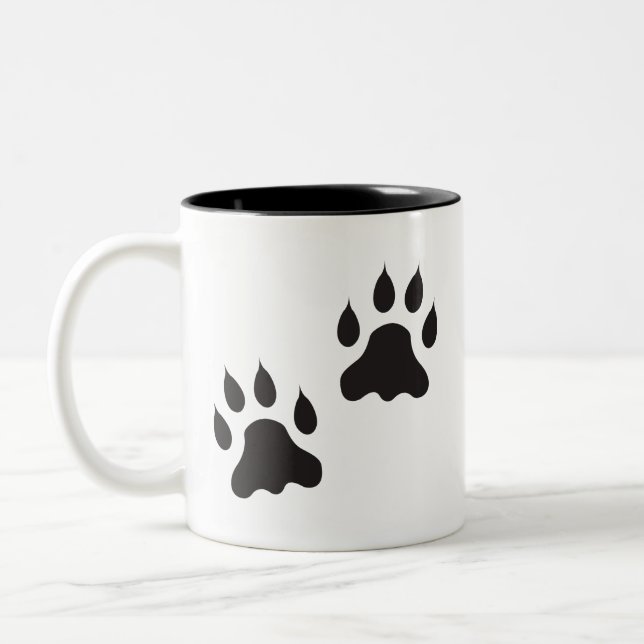 Taza Bicolor Paw Print Coffee Cup (Izquierda)