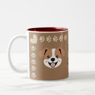 Taza Bicolor Paws for Coffee Two-Tone Coffee Mug