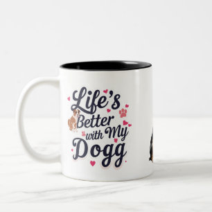 Taza Bicolor Paws of Joy Two-Tone Mug