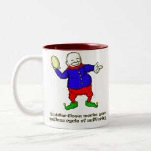 Taza Bicolor Payaso de Buda
