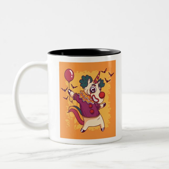 Taza Bicolor Payaso de Unicorn (Izquierda)